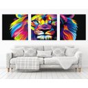 Ver imagem 1 de Quadro Decorativo 195x64cm Leão De Judá Quarto Sala