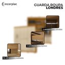 Ver imagem 5 de Guarda Roupa Casal Londres e Armário Multiuso New Egito Carvalho Americano Off White - Incorplac