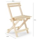 Ver imagem 4 de Conjunto Mesa Dobrável 4 Cadeiras Yescasa Bege