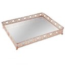 Ver imagem 1 de Bandeja Cobre Metal Retangular 30,5x24,5cm Mart Collection