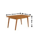 Ver imagem 6 de Mesa de Jantar Copper 120 cm Tampo MDF Canto Copo Laminado com 4 Cadeiras Lira
