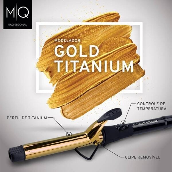 Mq Professional Modelador Cachos Gold Titanium 25mm - Bivolt - 3
