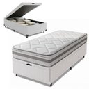 Ver imagem 1 de Cama Box com Baú Solteiro King Prisma Molas Ensacadas Viscoelástico Tecido Lassê Herval