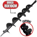 Ver imagem 1 de Broca Helicoidal 80x10cm para Perfurador de Solo