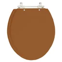 Ver imagem 1 de Assento Sanitario Poliester com Amortecedor Colonial Ocre (Marrom) para Vaso Hervy
