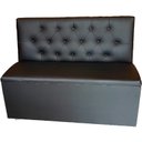 Ver imagem 1 de Poltrona Booth Preta Capitonê 1.10m o Rei Das Poltronas