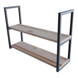 Kit 2 Prateleiras Suspensas Industrial 80x50x20 Para Cozinha Technox - 5