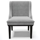 Ver imagem 7 de Kit 3 Cadeiras Decorativas Sala de Jantar Base Fixa de Madeira Firenze Suede Cinza/Preto G19 - Gran