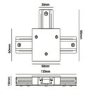 Ver imagem 3 de Emenda T Conector em T para Trilho Eletrificado Embutir Produto Preto