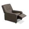 Poltrona Reclinável Pininfarina Dakar Marrom para Sala de Tv - 2