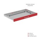 Ver imagem 6 de Mapoteca 10 Gavetas 120,4cm x 122,3cm Aço Branco/Vermelho