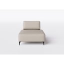 Ver imagem 2 de Sofá Dream Box Moderno Chaise 80cm Bege com Courino Terracota - Rede Móveis