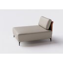Ver imagem 4 de Sofá Dream Box Moderno Chaise 80cm Bege com Courino Terracota - Rede Móveis