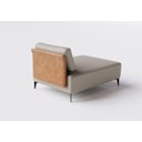 Ver imagem 3 de Sofá Dream Box Moderno Chaise 80cm Bege com Courino Terracota - Rede Móveis