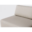 Ver imagem 5 de Sofá Dream Box Moderno Chaise 80cm Bege com Courino Terracota - Rede Móveis
