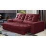 Sofá Retrátil e Reclinável 2,30m Pillow Top Suede Juliette Vinho - 2