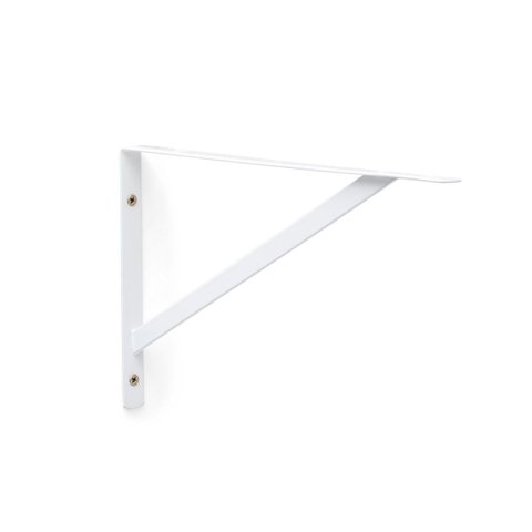 Kit 10X Suporte Mão Francesa para Prateleira de 25 cm Branco