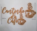 Ver imagem 3 de Cantinho do Café Decoração Mdf 6mm Placa Aplique Amadeirado (30x22 Cm)