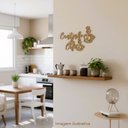 Ver imagem 1 de Cantinho do Café Decoração Mdf 6mm Placa Aplique Amadeirado (30x22 Cm)