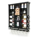 Ver imagem 6 de Adega de Madeira Maciça para 11 Garrafas de Vinho com Porta Rolhas e Porta Taças Taças - Nogueira