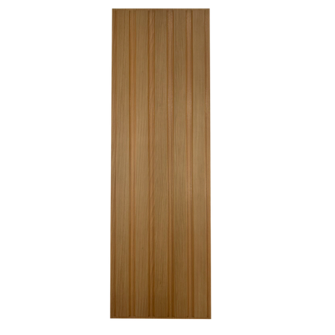 Painel Ripado Versátil Modular: Kit 10 Unid. 90x27cm Larg. (2,43m²) Talatto Painéis Amêndoa