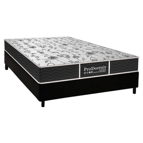Cama Box Crc Casal +Colchão Molas Bonnel Sleep Probel 138x188