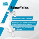 Ver imagem 5 de Torneira Plastica Longa Parede Cozinha 1130942 Viqua Branco