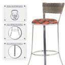 Ver imagem 4 de Banqueta Bistro para Bar, Cozinha, Balcão em Alumínio e Fibra Tc Zanutto 5 Unidades Capuccino