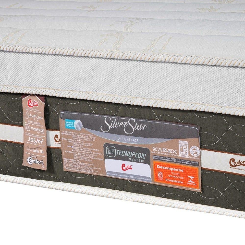 Colchão Solteiro Castor Silver Star Air One Face Tecnopedic 120x203x32cm - 3