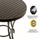 Ver imagem 3 de Mesa Em Alumínio Com O Tampo Ripado De 1,40 Metros Preto