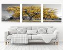 Ver imagem 1 de Quadro Decorativo 195x64cm Árvore De Ipê Amarelo Quarto Sala