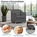 Ver imagem 5 de Poltrona Decorativa Mila Confortável para Sala Recepção Manicure Pés Cromado - Clique e Decore