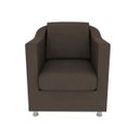 Ver imagem 2 de Poltrona Decorativa Suede Marrom