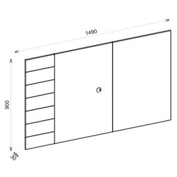 Painel para Tv até 50 Polegadas Goya Jatobá Caemmun - 5 Painel para Tv até 50 Polegadas Goya Jatobá Caemmun - 5