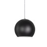 Luminária Pendente Bola Pequena Alumínio-Cor Preta Brilhante - 1