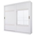 Ver imagem 2 de Guarda Roupa Gramado 2 Portas Correr com Espelhos MDF