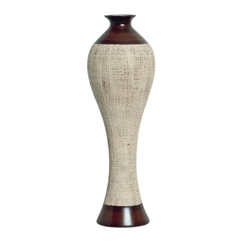 Vaso de Chão Califórnia Textura para Decoração de Sala e Hall de Entrada