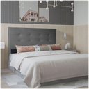 Ver imagem 3 de Cabeceira King 1,95m Berlim Corano Cinza