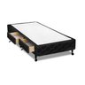 Cama Box Base c/Gavetas Solteiro Poli Tecido Black (78x23-c/2 Gavs) - Castor - 1