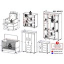 Ver imagem 4 de Quarto Completo Com Poltrona De Amamentação Pimpolho Mp4073 Branco Branco