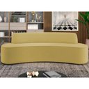 Ver imagem 2 de Sofá 3 Lugares Curvo Sala de Estar Living Cancún D02 Veludo Mostarda 180 cm C-279 - Lyam Decor