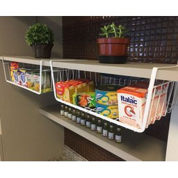 Cesto Organizador Aramado Prateleira - 40 x 25 x 15cm - 5