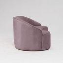 Ver imagem 3 de Sofá Curvo Montserrat 180cm 03 Lugares Veludo Rosa Queimado - Nexta Casa