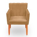 Ver imagem 6 de Kit 2 Poltronas Recepção Cecília Bege Biselos Decor