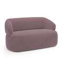 Ver imagem 1 de Sofá Orgânico 02 Lugares Living Glee 140cm Veludo Rosê - Desk Design
