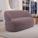 Ver imagem 7 de Sofá Orgânico 02 Lugares Living Glee 140cm Veludo Rosê - Desk Design