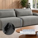 Ver imagem 5 de Sofá Cama Modular Orgânico Retrátil 4 Lugares 270cm com Base em Madeira Maciça Oxford