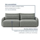 Ver mais imagens de Sofá Cama Modular Orgânico Retrátil 4 Lugares 270cm com Base em Madeira Maciça Oxford