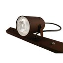 Ver imagem 2 de Luminária Teto Trilho 5 Spots Direcionáveis Marrom 1275