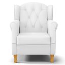 Ver imagem 6 de Poltrona de Amamentação Pés Madeira e Puff Letícia Sintético Branco - Phoenix Phoenix Baby